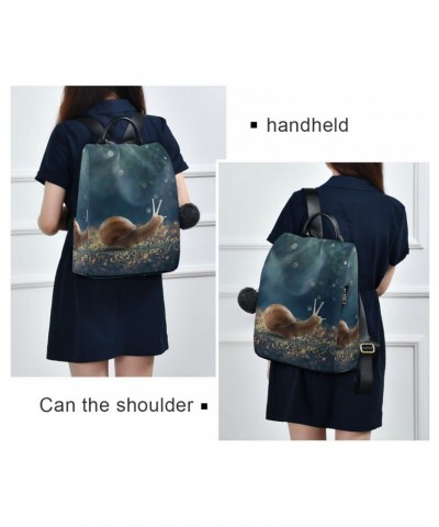 Crawling Snail Animal Backpack Purse for Women Anti-theft Fashion Ladies Back Pack Casual Travel Bag $22.79 Backpacks