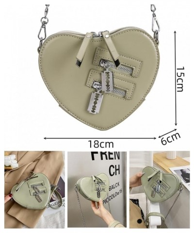 Womens Cute Heart Shaped Shoulder Bag Girls PU Leather Crossbody Bag Phone Wallet Novelty Purse Handbag 1 Greenhc3001 $20.13 ...