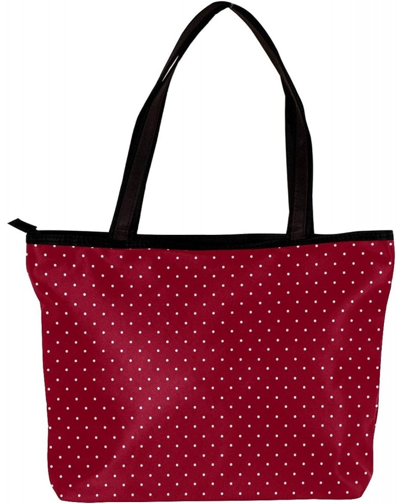 Handbag White Dots On Red Size: 11.8x4.1x15.4 inches storage bag Handbag $11.17 Handbags