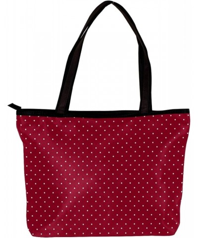 Handbag White Dots On Red Size: 11.8x4.1x15.4 inches storage bag Handbag $11.17 Handbags