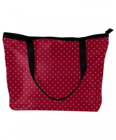 Handbag White Dots On Red Size: 11.8x4.1x15.4 inches storage bag Handbag $11.17 Handbags