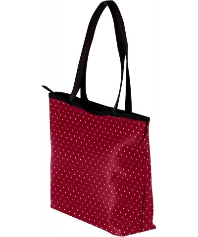 Handbag White Dots On Red Size: 11.8x4.1x15.4 inches storage bag Handbag $11.17 Handbags