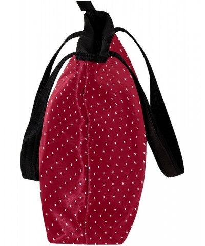 Handbag White Dots On Red Size: 11.8x4.1x15.4 inches storage bag Handbag $11.17 Handbags