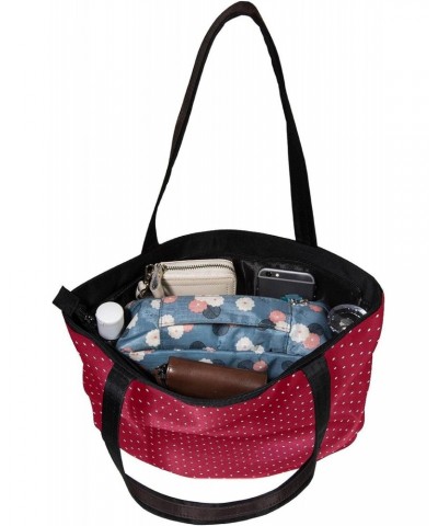 Handbag White Dots On Red Size: 11.8x4.1x15.4 inches storage bag Handbag $11.17 Handbags