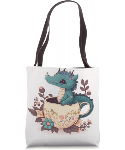 tea time cup morning tea lover cute joyful Tote Bag $12.17 Totes