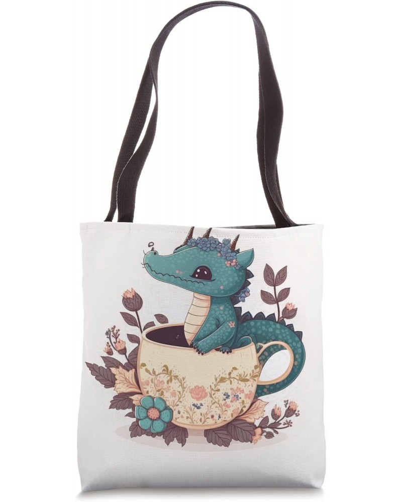 tea time cup morning tea lover cute joyful Tote Bag $12.17 Totes