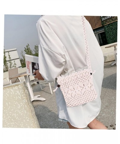 3pcs Woven Bag Cotton Tote Bags Cross Body Tote Bag Women Purse Crossbody Woven Handbag Woven Tote Bag Ladies Shoulder Bags D...