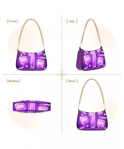 Crossbody Bags for Women Shoulder Purse Winner Handbags Stylish Clutch Purse with Chain Strap $12.90 Shoulder Bags