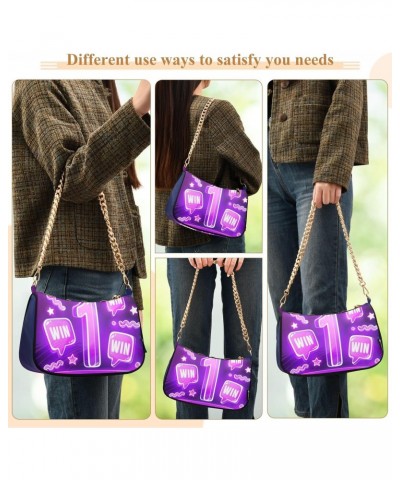 Crossbody Bags for Women Shoulder Purse Winner Handbags Stylish Clutch Purse with Chain Strap $12.90 Shoulder Bags