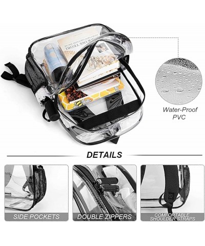 Clear Backpack Heavy Duty PVC Transparent Backpack Compatible with St Patricks Day Green Plaid Tartan for Sports, Work, Secur...