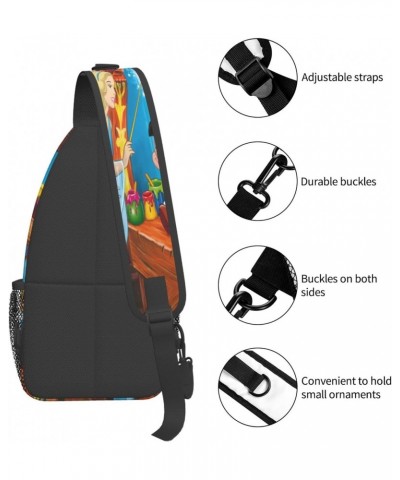 Crossbody Chest Bag Pinocchios Sling Backpack Shoulder Bag Waist Bags Travel Hiking Sport Daypack Wallet for Men Women $12.79...