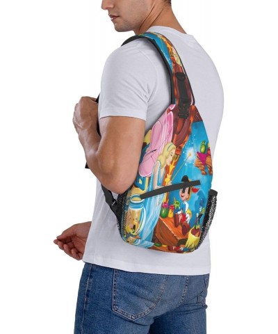 Crossbody Chest Bag Pinocchios Sling Backpack Shoulder Bag Waist Bags Travel Hiking Sport Daypack Wallet for Men Women $12.79...