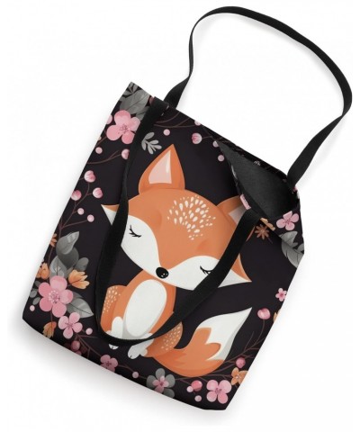 Kawaii fox with cherry blossom flowers, oh my! Tote Bag $10.57 Totes