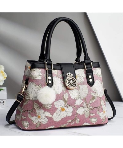 Women's Embroidered Money Bag With Hardware Clock Buckle Design Top Zipper Two Layers Of Inner Lining Multiple Layers Light G...