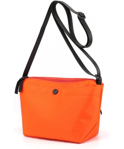 Nylon Crossbody Bag for Women Lightweight Small Size Handbag Shoulder Bag Mobile Phone Pounch Orange $25.02 Totes