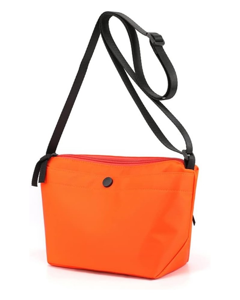 Nylon Crossbody Bag for Women Lightweight Small Size Handbag Shoulder Bag Mobile Phone Pounch Orange $25.02 Totes