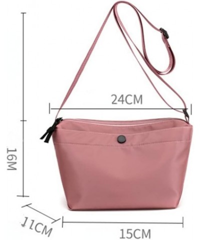 Nylon Crossbody Bag for Women Lightweight Small Size Handbag Shoulder Bag Mobile Phone Pounch Orange $25.02 Totes