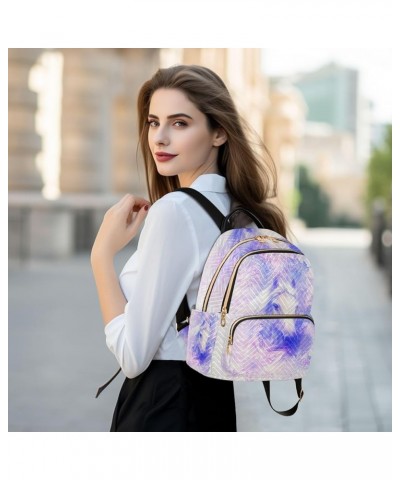 Small Backpack for Women Travel Bag Watercolor Horse Daypack Purse Fashion Shoulder Bag Rucksack Medium B535 $15.33 Backpacks