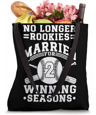 2nd Wedding Anniversary Baseball Couple Husband Wife 2 Years Tote Bag $12.48 Totes