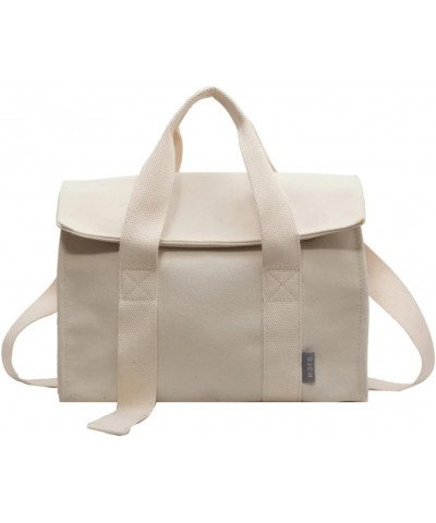 Tote Bag for Women Canvas Shoulder Bag Purse Large Hobo Handbag Chic Crossbody Bag White $35.77 Totes