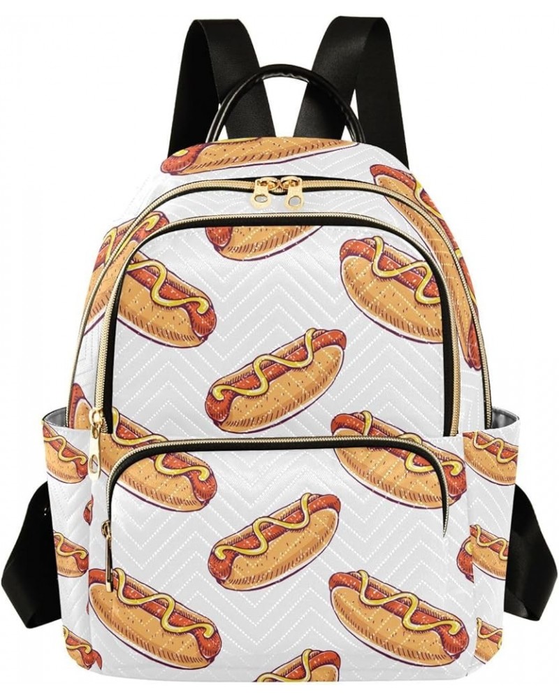 Women Backpack Hot Dog Anti-Theft Travel Backpack with Luggage Belt Lightweight Handbag Lady Purse Roomy Double Zipper Weeken...