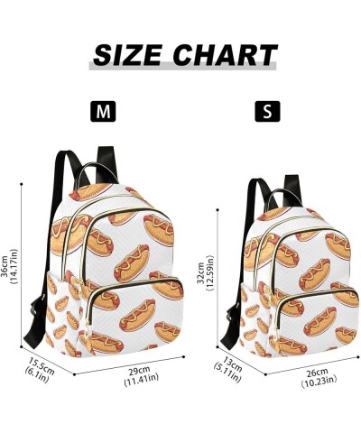 Women Backpack Hot Dog Anti-Theft Travel Backpack with Luggage Belt Lightweight Handbag Lady Purse Roomy Double Zipper Weeken...