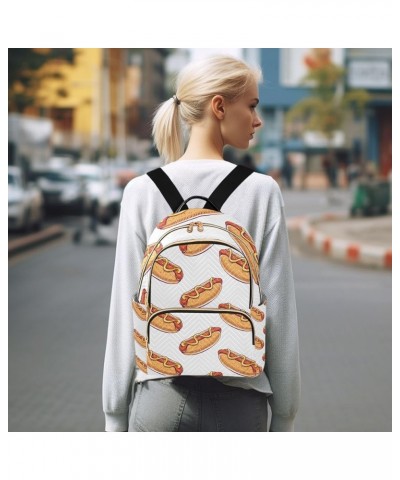 Women Backpack Hot Dog Anti-Theft Travel Backpack with Luggage Belt Lightweight Handbag Lady Purse Roomy Double Zipper Weeken...