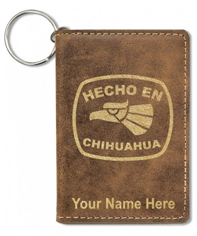 ID Holder Wallet, Hecho en Chihuahua, Personalized Engraving Included (Teal) Rustic $15.67 Wallets