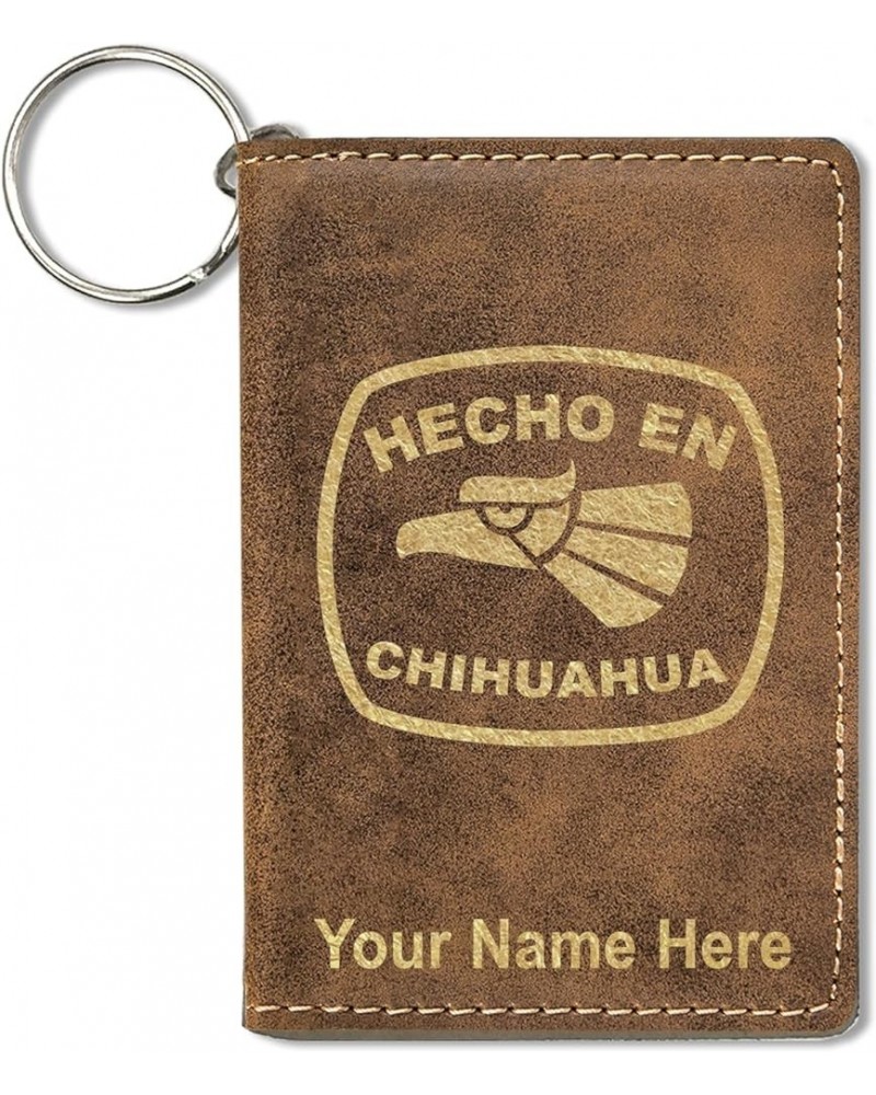 ID Holder Wallet, Hecho en Chihuahua, Personalized Engraving Included (Teal) Rustic $15.67 Wallets