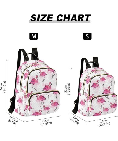 Flamingos Backpack Purse for Women Fashion Travel Bag Ladies Shoulder Bags with Strap Handbag Lady Purse,M Medium $16.10 Back...