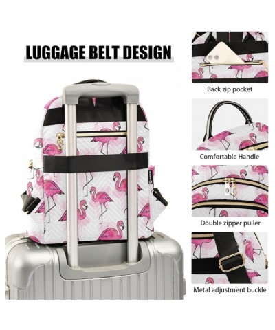 Flamingos Backpack Purse for Women Fashion Travel Bag Ladies Shoulder Bags with Strap Handbag Lady Purse,M Medium $16.10 Back...