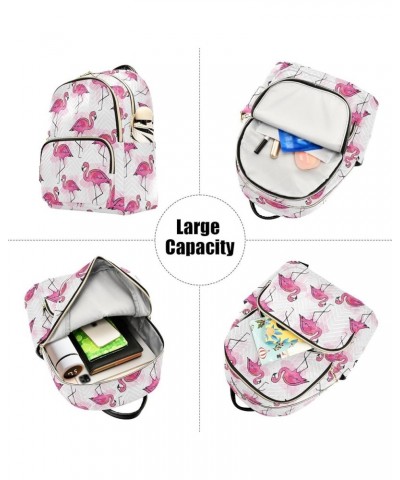 Flamingos Backpack Purse for Women Fashion Travel Bag Ladies Shoulder Bags with Strap Handbag Lady Purse,M Medium $16.10 Back...