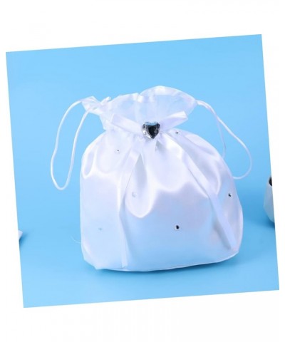 2pcs Bridal Purse Wedding Bag Wedding Dance Bags Womens Clutch Wallet Wedding Bridal Accessories Satin Drawstring Bridal Mone...