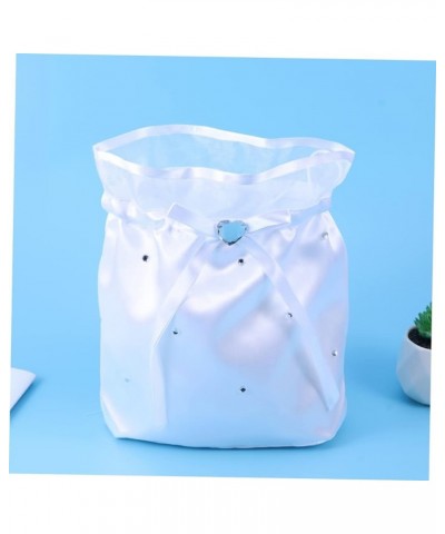 2pcs Bridal Purse Wedding Bag Wedding Dance Bags Womens Clutch Wallet Wedding Bridal Accessories Satin Drawstring Bridal Mone...