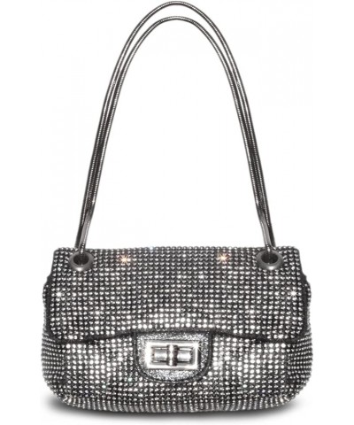 Hand Bags Purses for Women Rhinestone Bag Clutch Purses Party Wedding G-black $18.35 Evening Bags