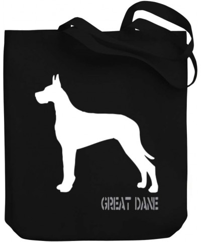 Great Dane Shape and Name Canvas Tote Bag 10.5" x 16" x 4 $21.99 Totes