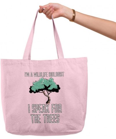 I Speak for the Trees Zippered Tote Bag - Cool Art Shopping Bag - Cute Design Cloth Bag Natural $19.99 Totes