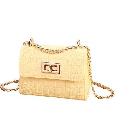 Small Shoulder Bag Handbag Shoulder Bag Ladies All- Bag Messenger Fashion Bag Men Bags Shoulder Yellow $9.22 Shoulder Bags