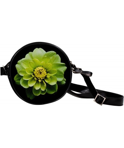 Crossbody Bags for Women,Crossbody Bag Men,Small Sling Bag,Black White Green Yellow Flower,Crossbody Purse $10.26 Crossbody Bags