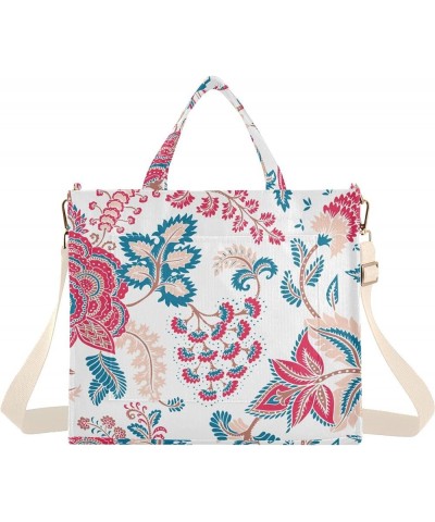 Fantastical Flowers Women's Tote Handbags Top Handle Satchel Shoulder Bag Crossbody Bag for Office Travel S $17.81 Totes