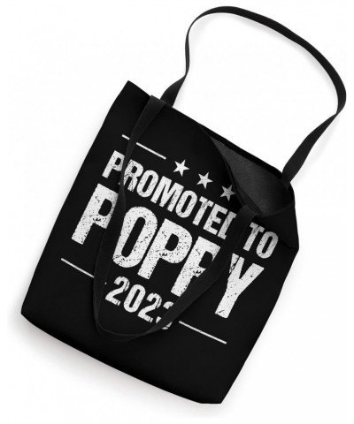 Promoted To Poppy Est 2023 For Men - Funny New Papa Vintage Tote Bag $14.50 Totes