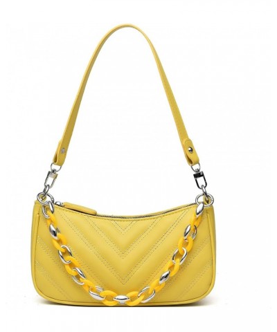 Small Tote Shoulder Bags Purses for Women Retro Classic Crossbody Bags Cute Clutch Purse and Handbag 0-7-yellow $8.66 Totes