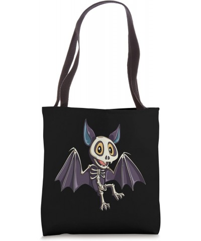 Funny Bat with Skeleton for a Bat and Vampire Lovers Tote Bag $13.00 Totes