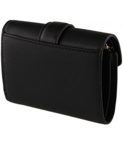 Carmen Medium Flap Wallet (Leather, Black) Leather Black $34.20 Wallets