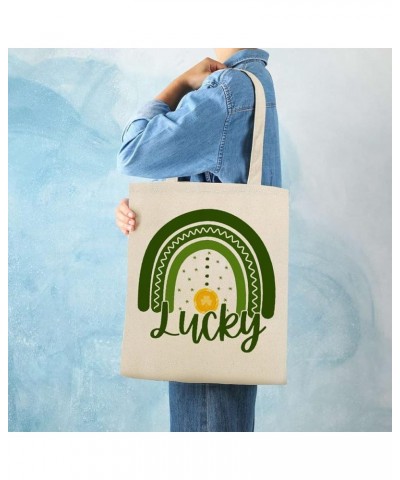 Aesthetic Canvas Tote Bag,My 1st St.Patrick's Day Clovers Shamrock Tote Bag for Women Shopping Travel Bag Style-5 $8.79 Shoul...