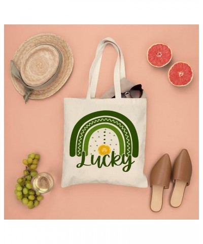 Aesthetic Canvas Tote Bag,My 1st St.Patrick's Day Clovers Shamrock Tote Bag for Women Shopping Travel Bag Style-5 $8.79 Shoul...