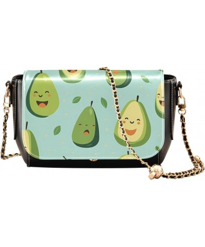 Cartoon Cute Papaya Women's Crossbody Handbags,Women's Shoulder Handbag Purse with PU Leather $22.39 Crossbody Bags