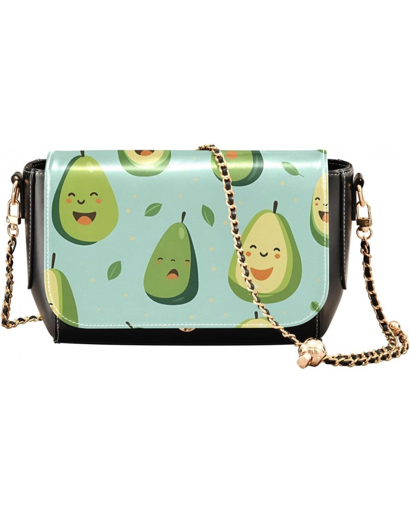 Cartoon Cute Papaya Women's Crossbody Handbags,Women's Shoulder Handbag Purse with PU Leather $22.39 Crossbody Bags