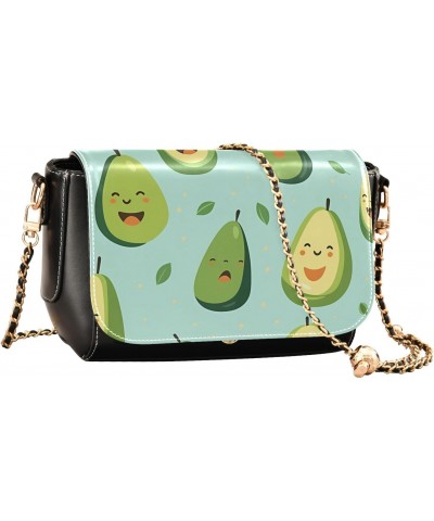 Cartoon Cute Papaya Women's Crossbody Handbags,Women's Shoulder Handbag Purse with PU Leather $22.39 Crossbody Bags