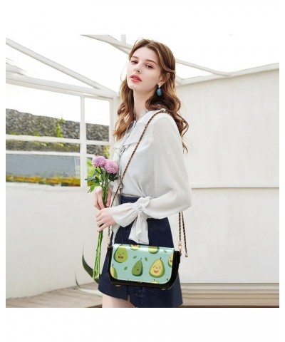 Cartoon Cute Papaya Women's Crossbody Handbags,Women's Shoulder Handbag Purse with PU Leather $22.39 Crossbody Bags